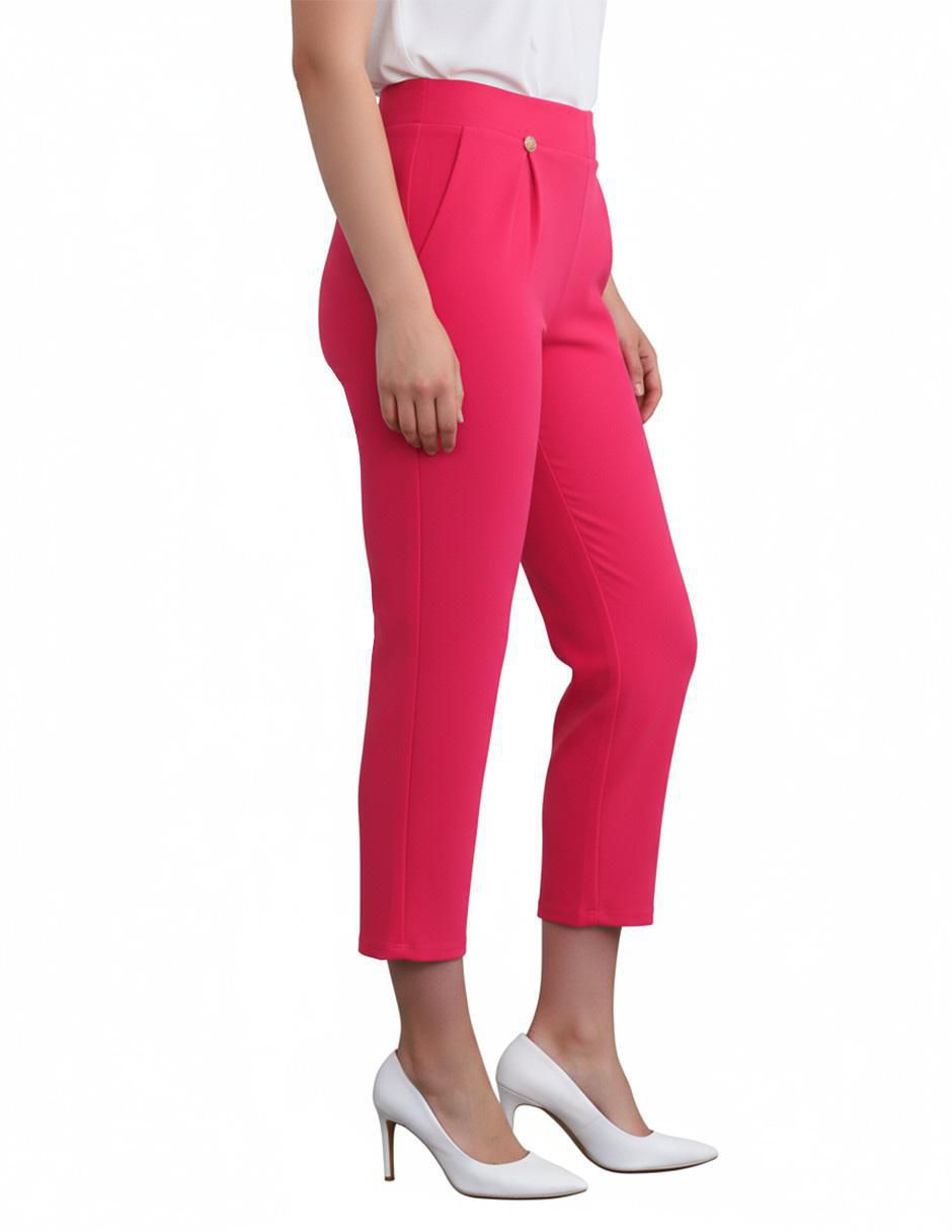 Pantalón capri slim para mujer
