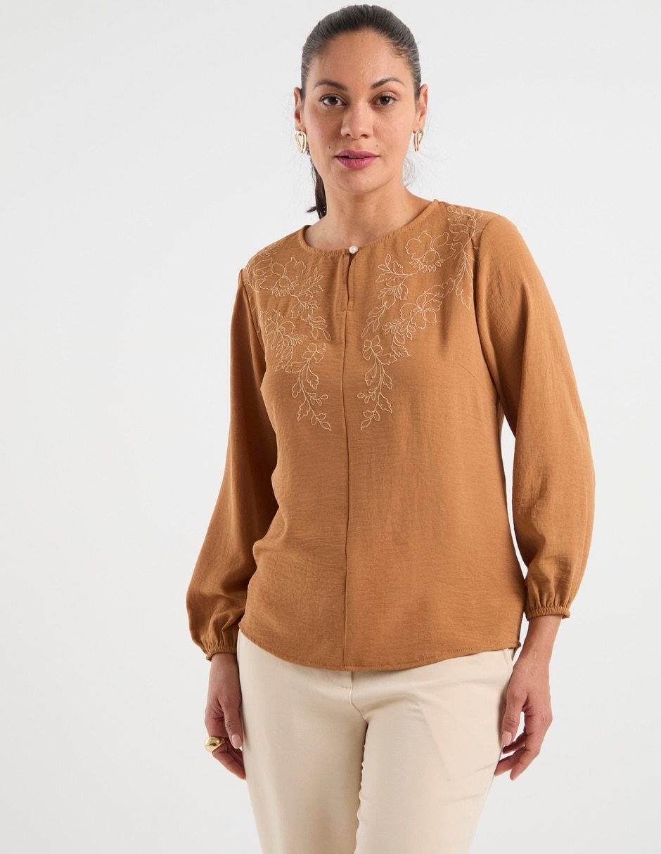 Blusa manga larga para mujer 1