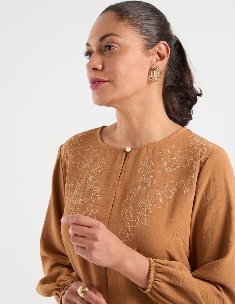 Blusa manga larga para mujer 8