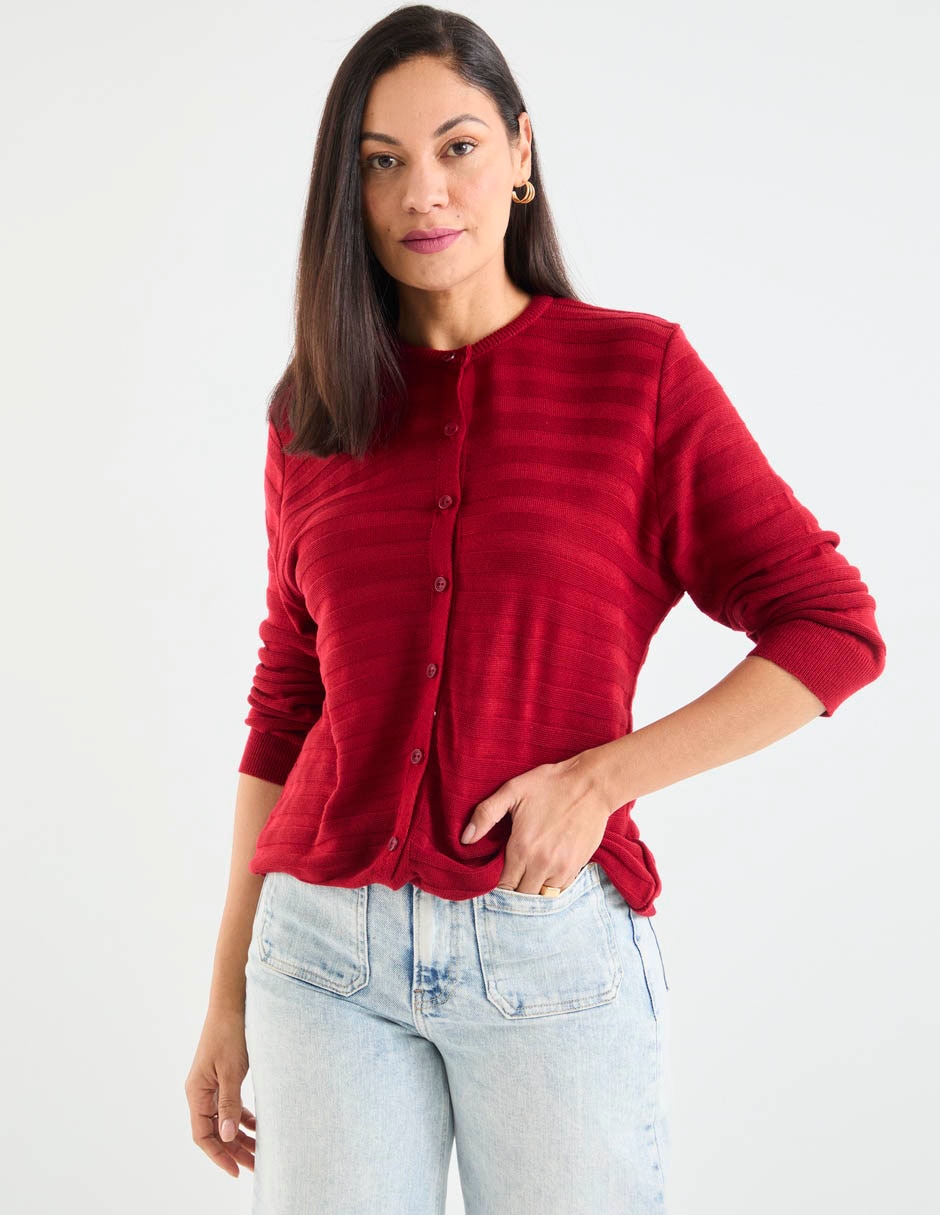 Suéter cuello con botón para mujer 8