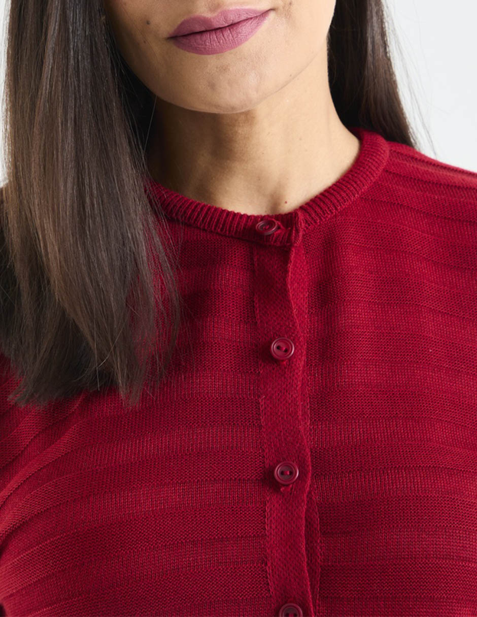 Suéter cuello con botón para mujer 10