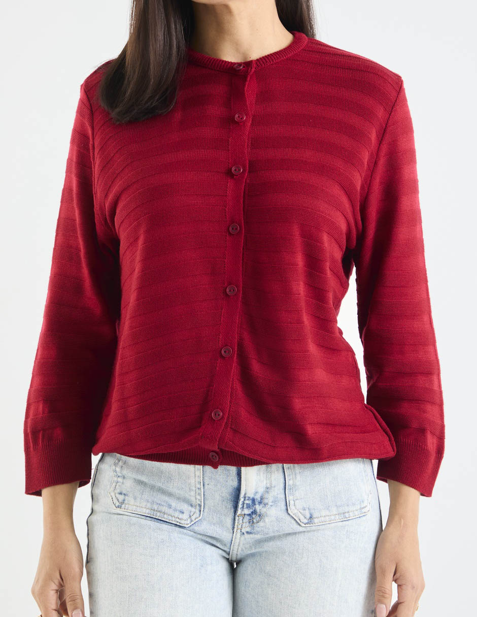 Suéter cuello con botón para mujer 13