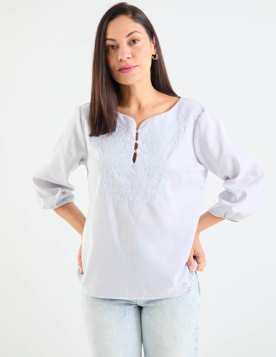 Blusa manga 3/4 para mujer 1