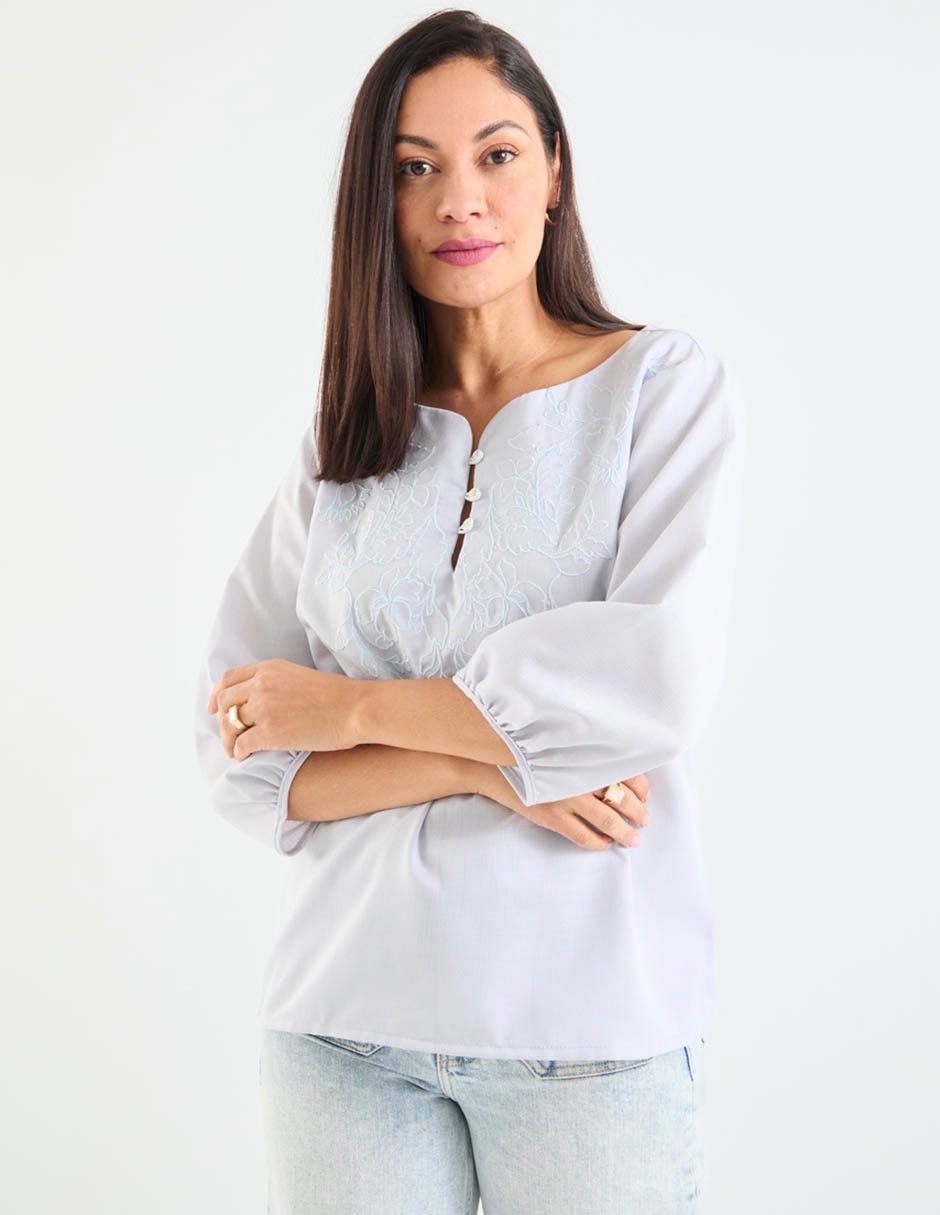 Blusa manga 3/4 para mujer 7