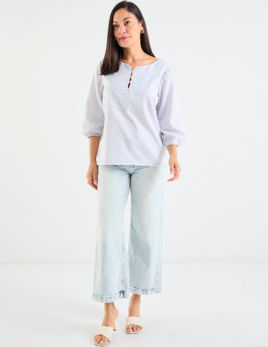 Blusa manga 3/4 para mujer 8
