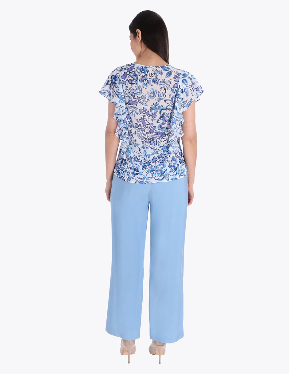 Blusa Charme manga corta para mujer