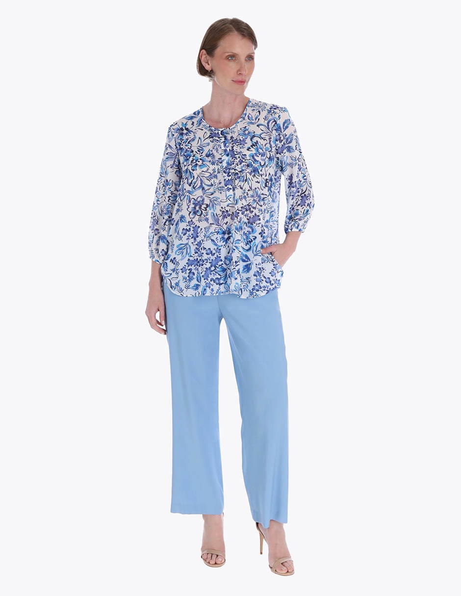 Blusa Charme manga 3/4 para mujer