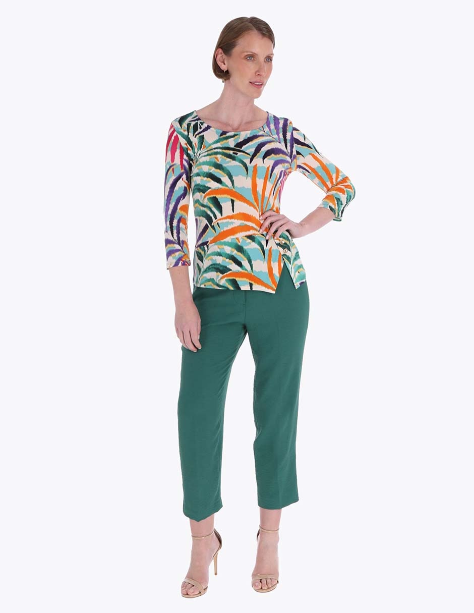 Blusa Charme manga 3/4 para mujer