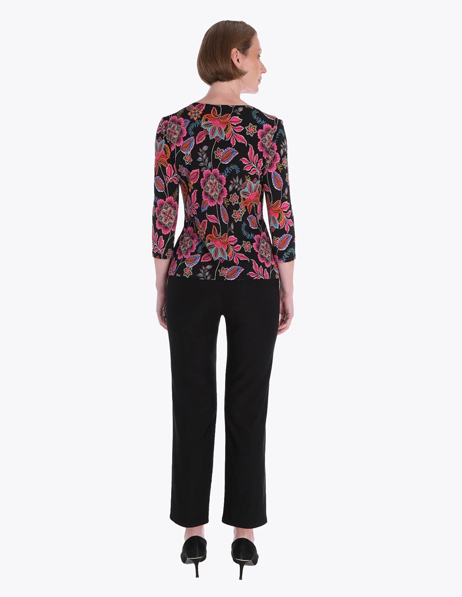 Blusa Charme manga 3/4 para mujer