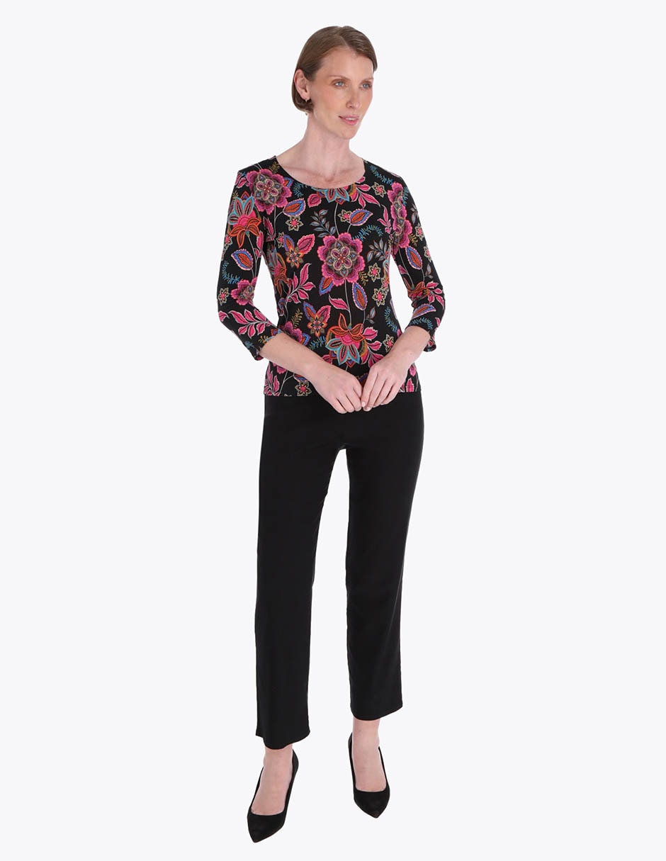 Blusa Charme manga 3/4 para mujer