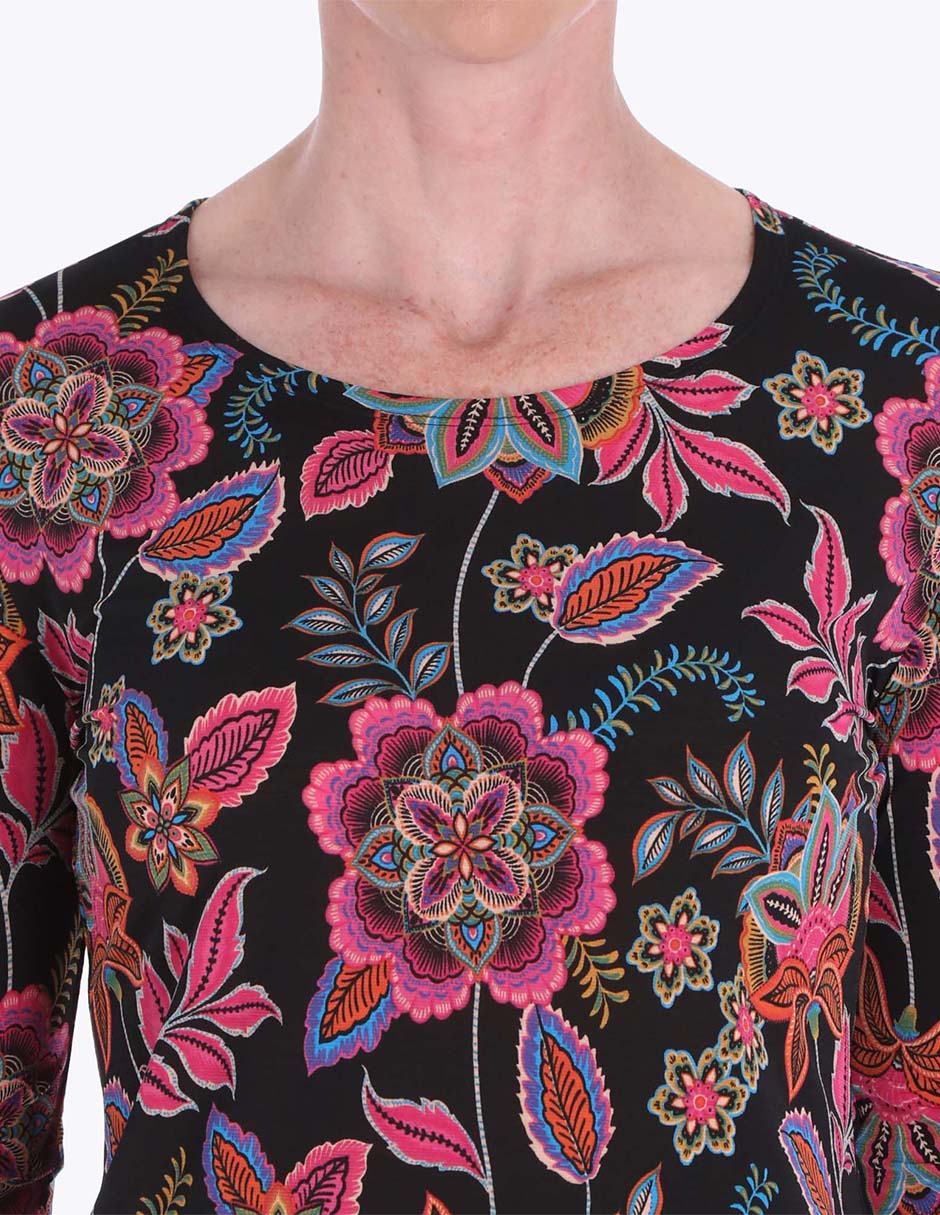Blusa Charme manga 3/4 para mujer