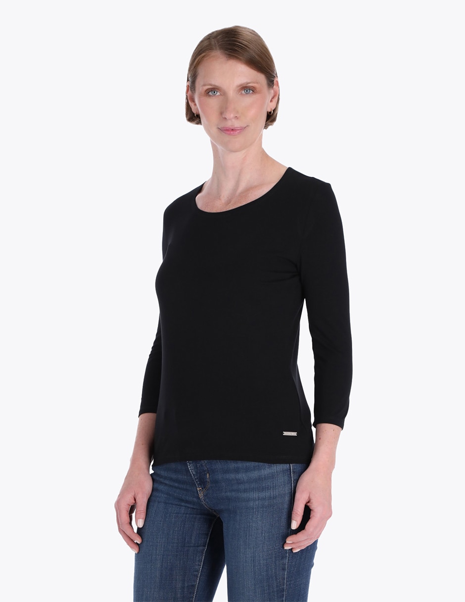 Blusa manga 3/4 para mujer Blusa manga 3/4 para mujer
