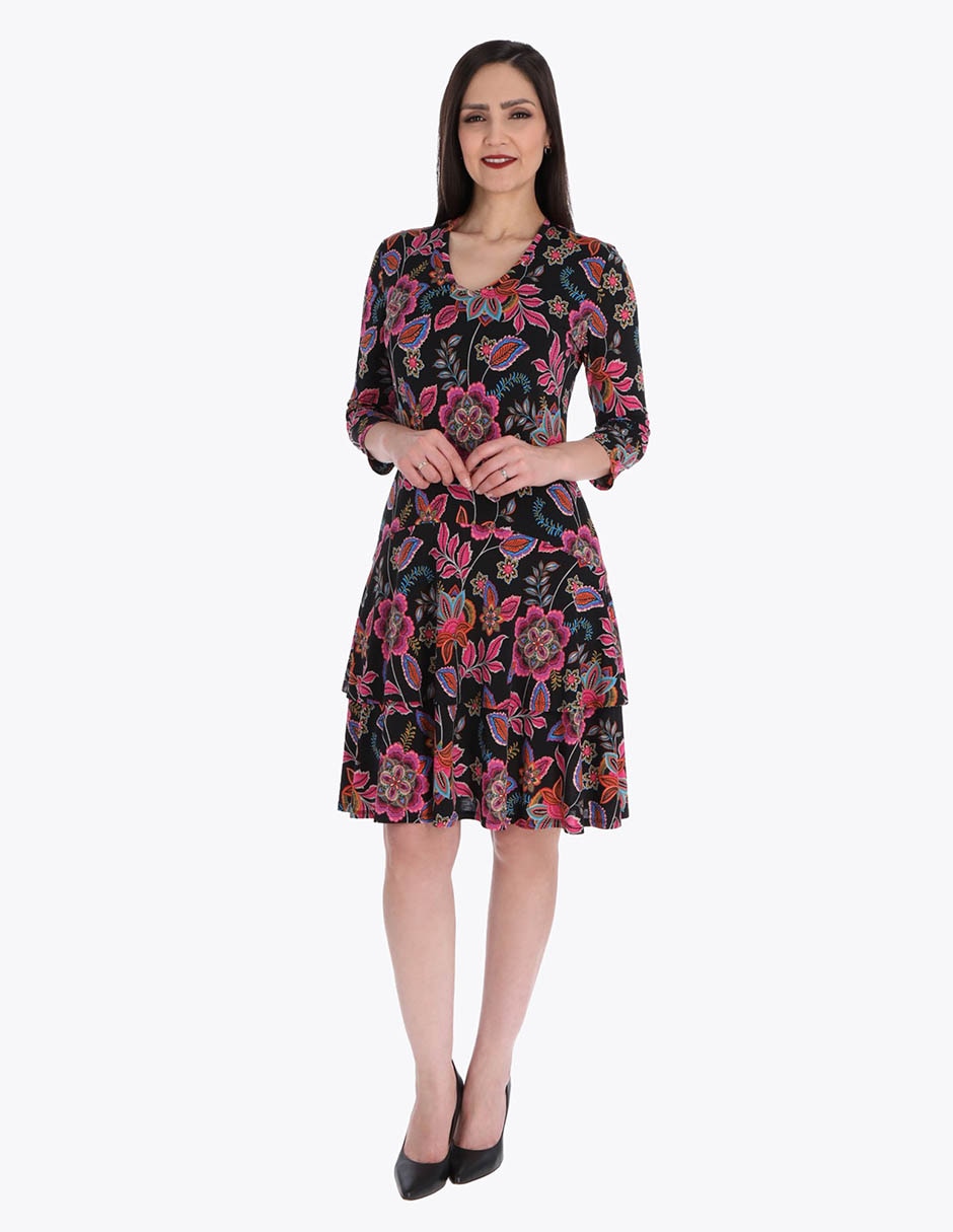Vestido a la rodilla formal para mujer