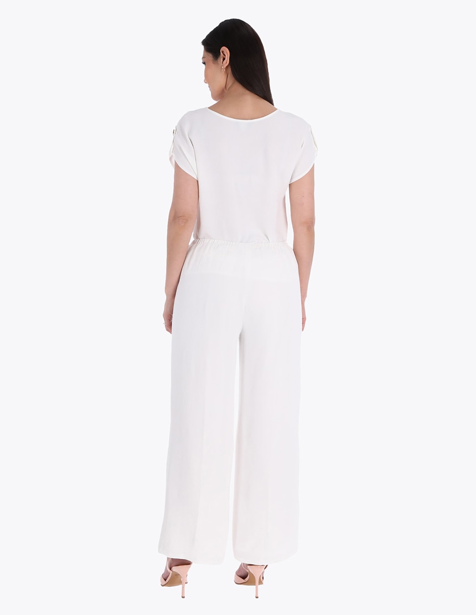 Pantalón de vestir amplio para mujer 3