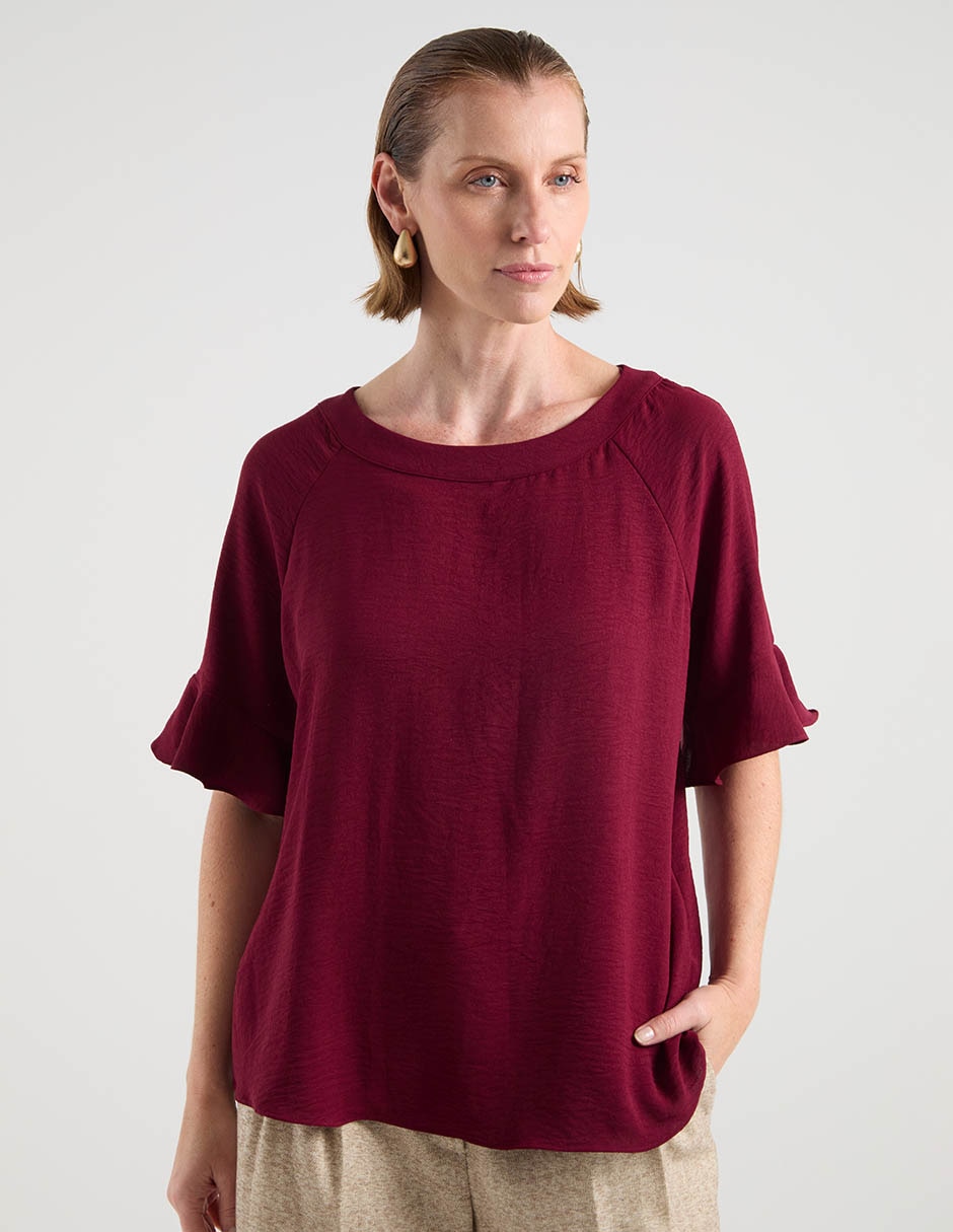 Blusa manga al codo para mujer 1