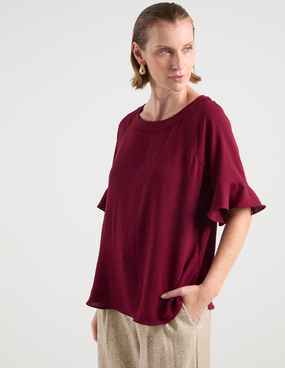 Blusa manga al codo para mujer 7