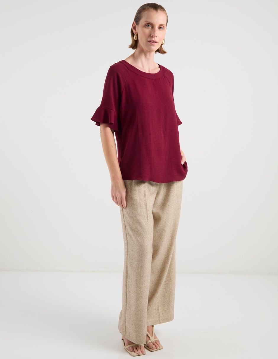 Blusa manga al codo para mujer 8