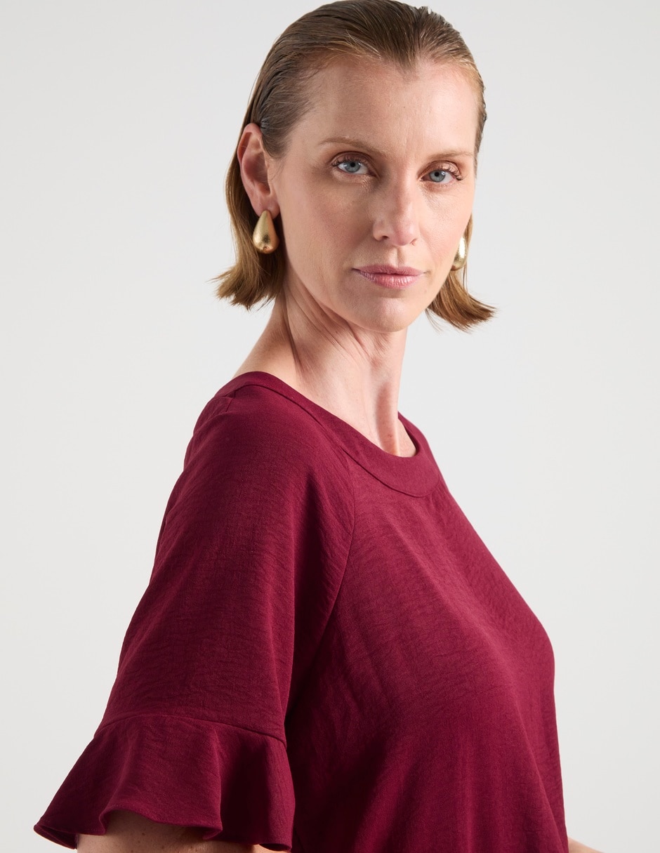 Blusa manga al codo para mujer 10