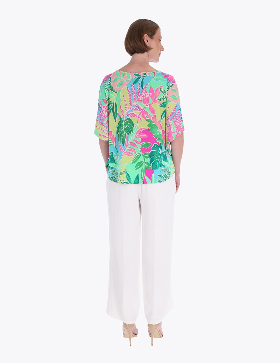 Blusa manga al codo para mujer 4