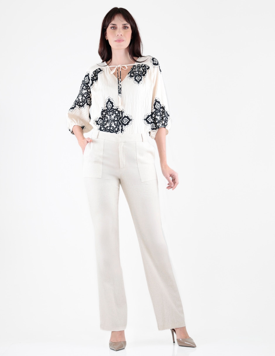Pantalón regular para mujer 3