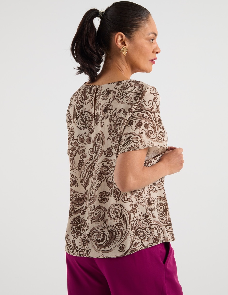 Blusa manga corta para mujer 11