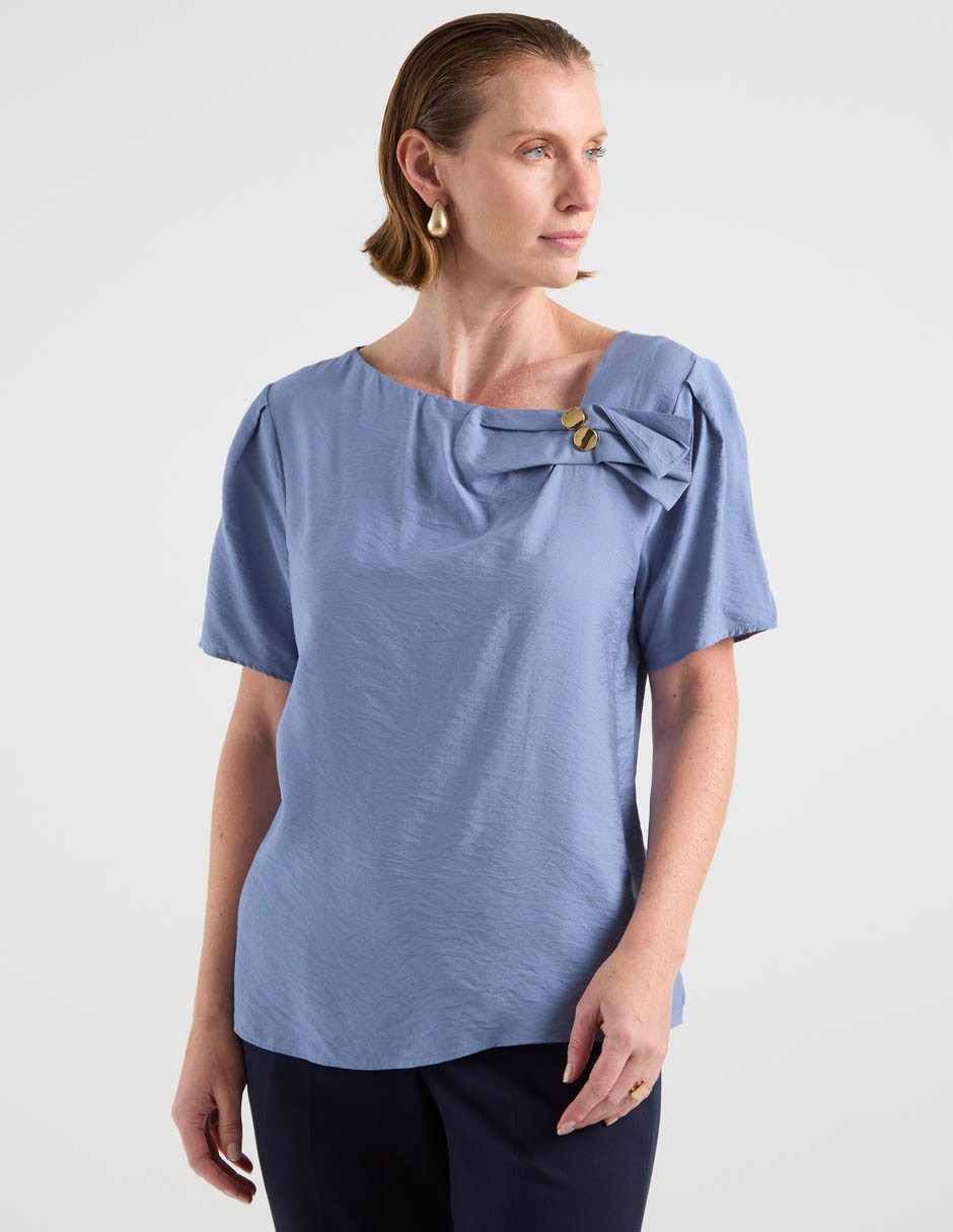 Blusa manga corta para mujer 7