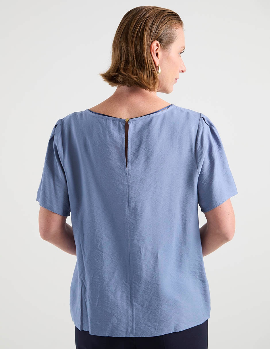 Blusa manga corta para mujer 11