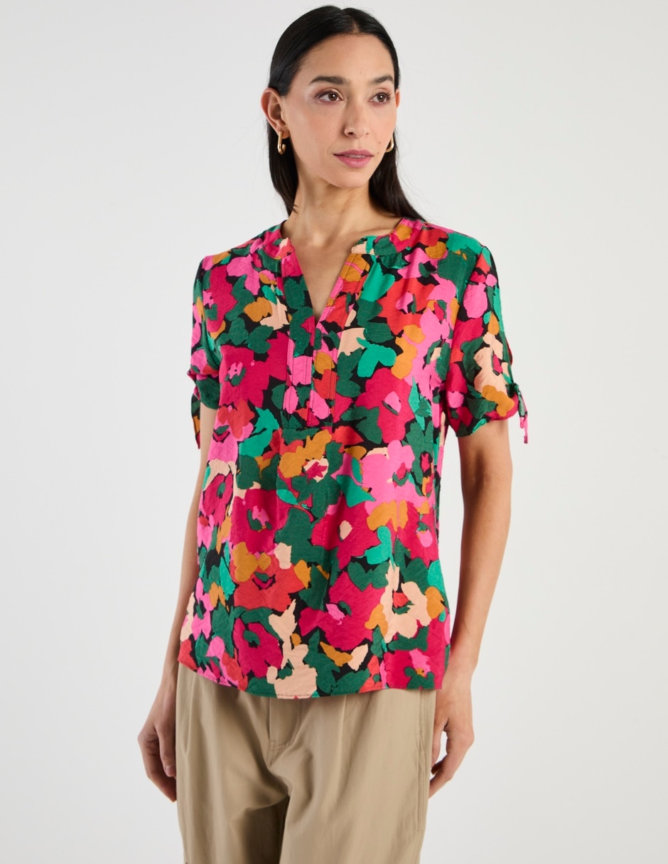 Blusa manga corta para mujer