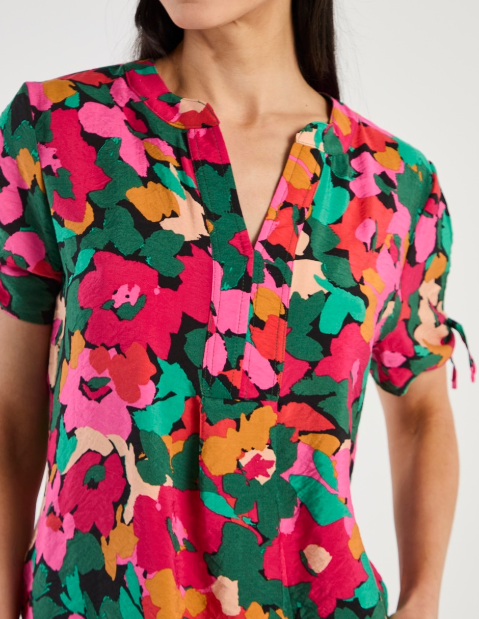 Blusa manga corta para mujer