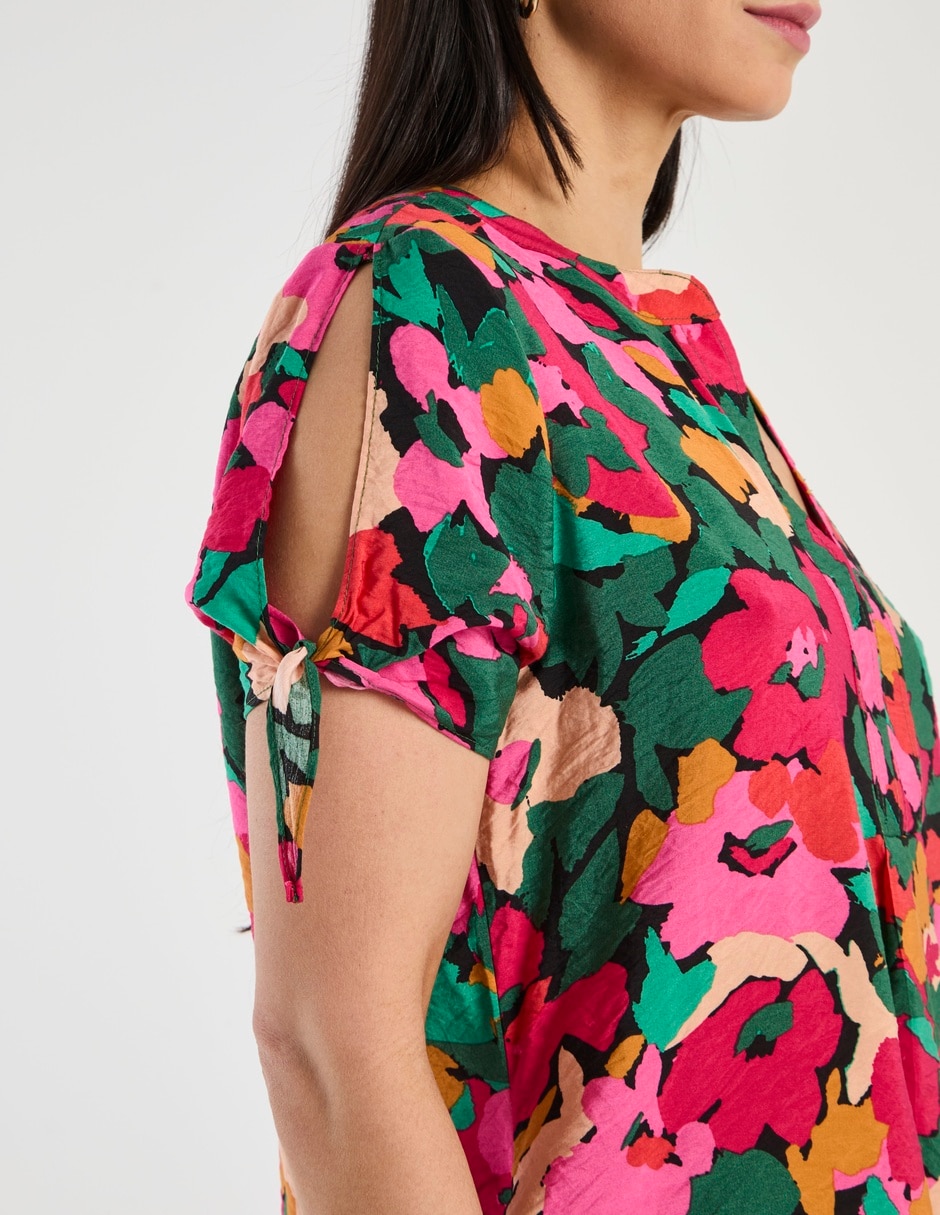 Blusa manga corta para mujer