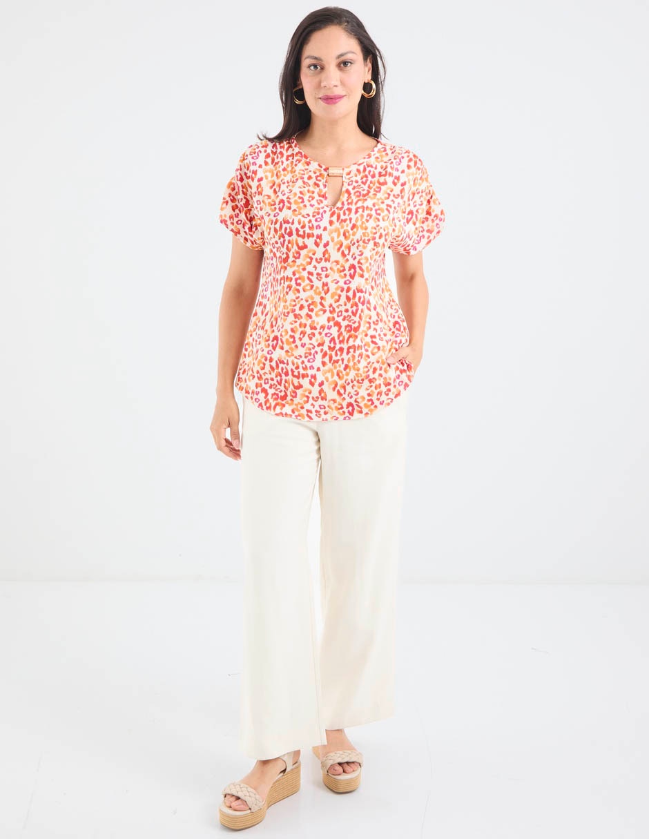 Blusa manga corta para mujer 3