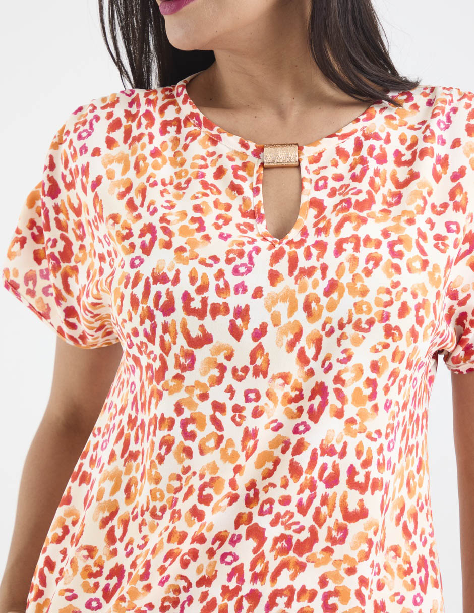 Blusa manga corta para mujer 5