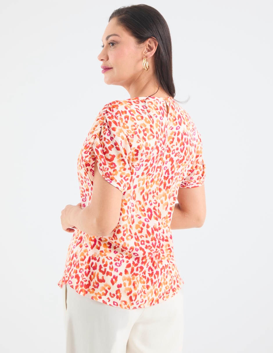 Blusa manga corta para mujer 6