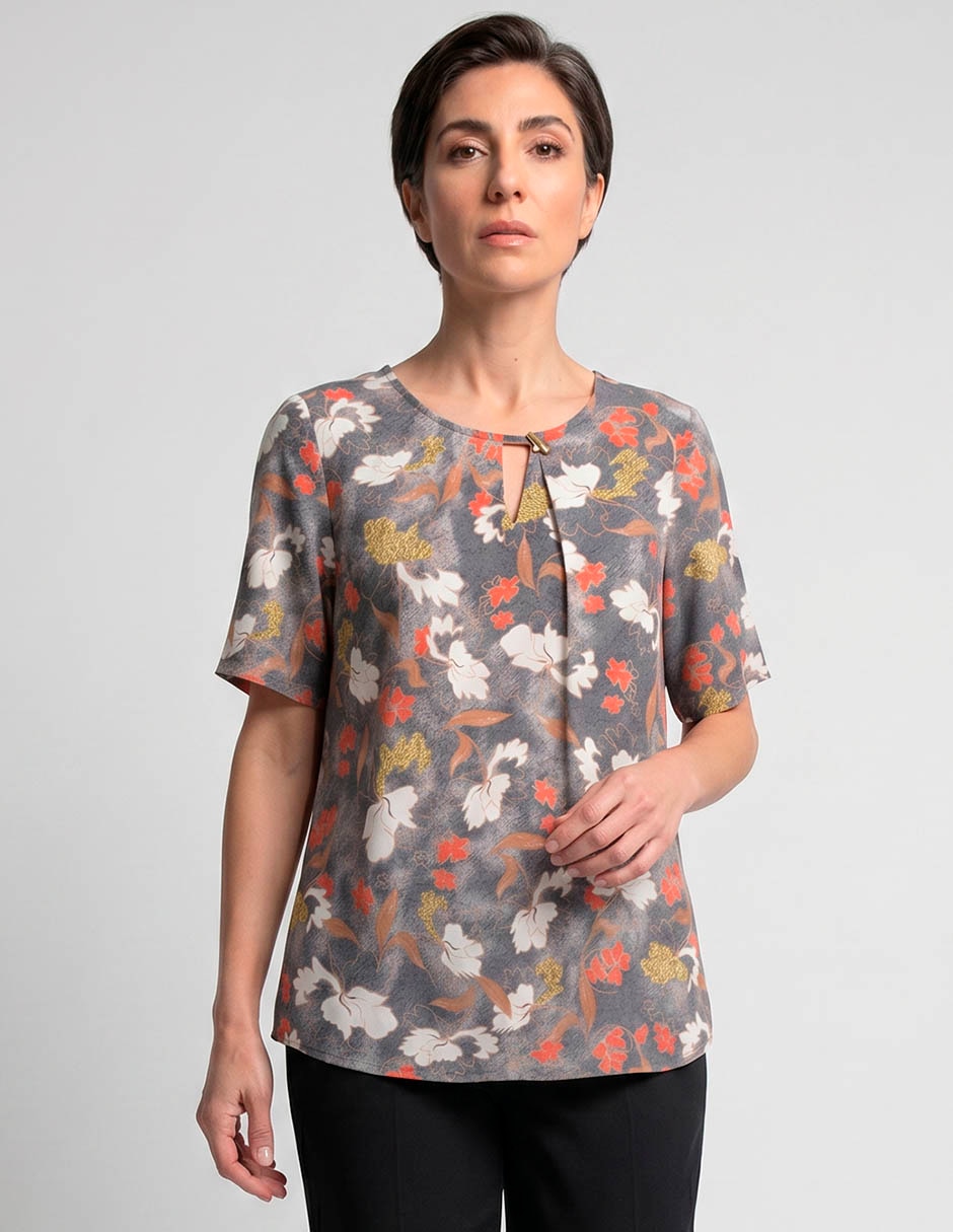 Blusa manga corta para mujer