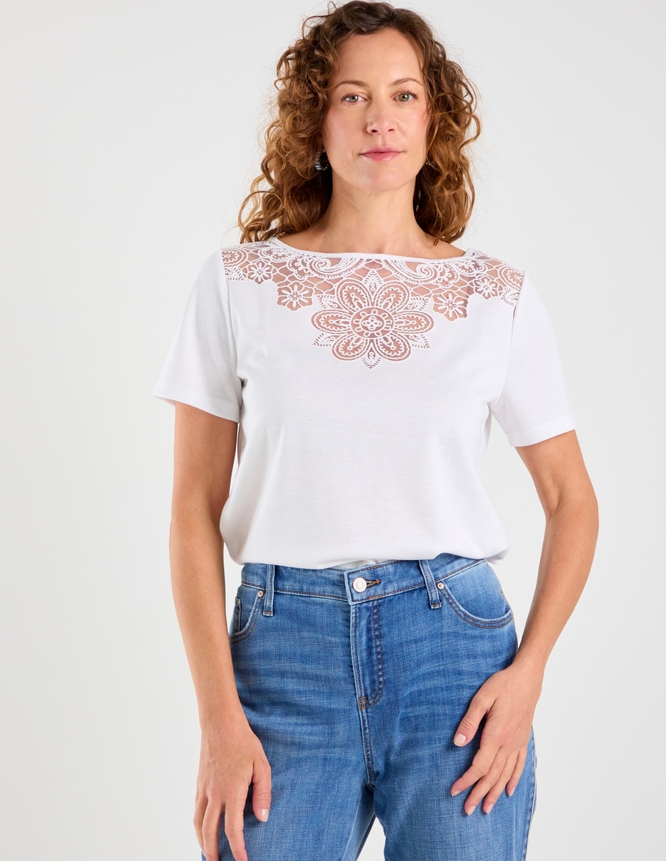 Blusa manga corta para mujer 1