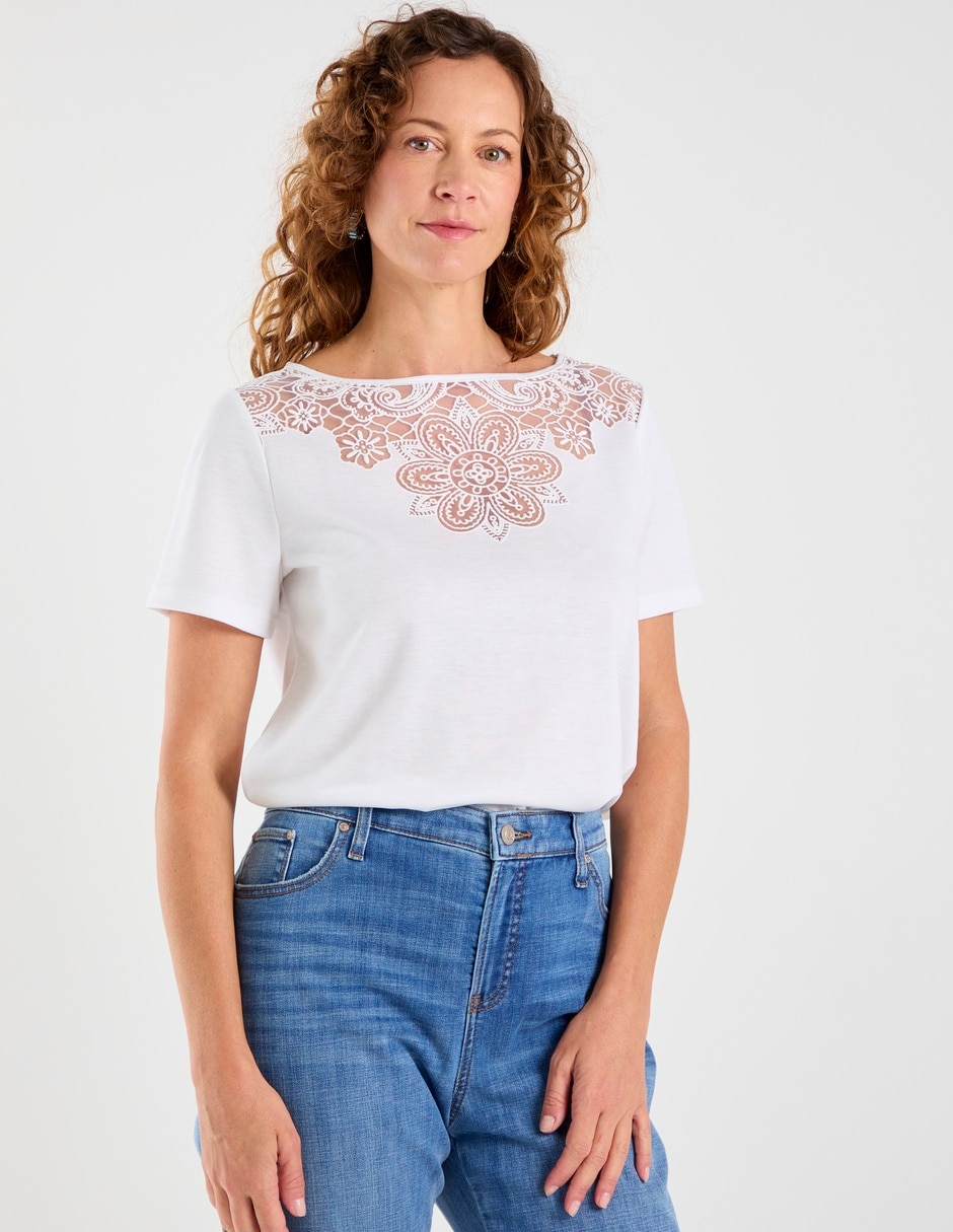Blusa manga corta para mujer 8