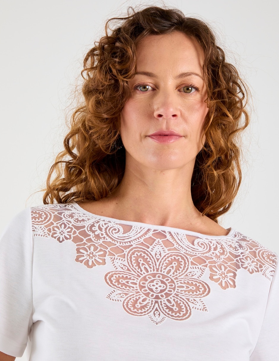 Blusa manga corta para mujer 10