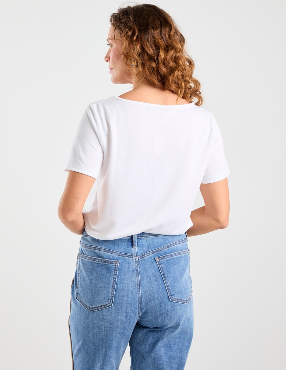 Blusa manga corta para mujer 12
