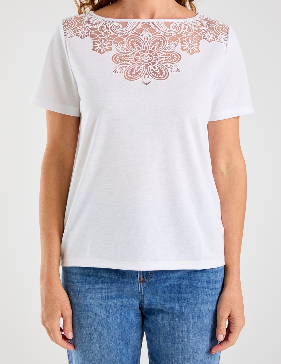 Blusa manga corta para mujer 13