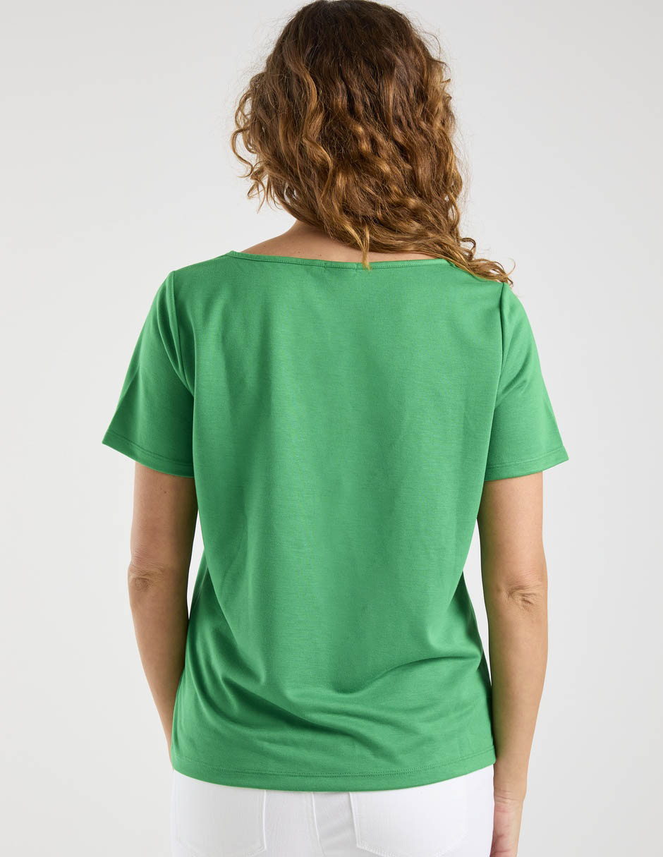 Blusa manga corta para mujer 11