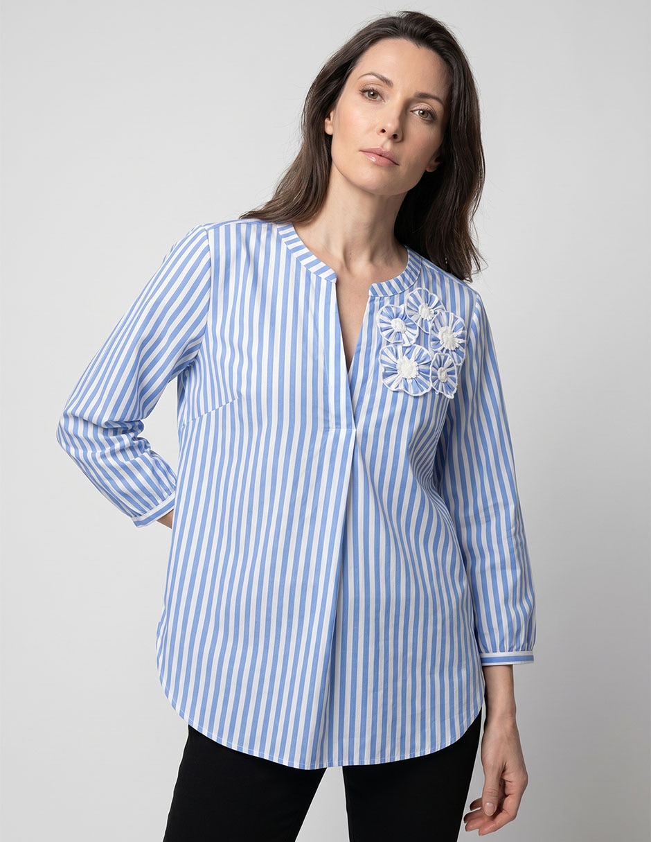 Blusa manga larga para mujer