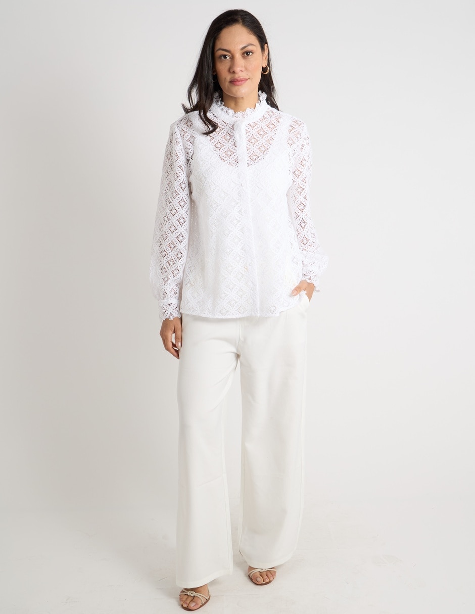 Blusa manga larga para mujer 3