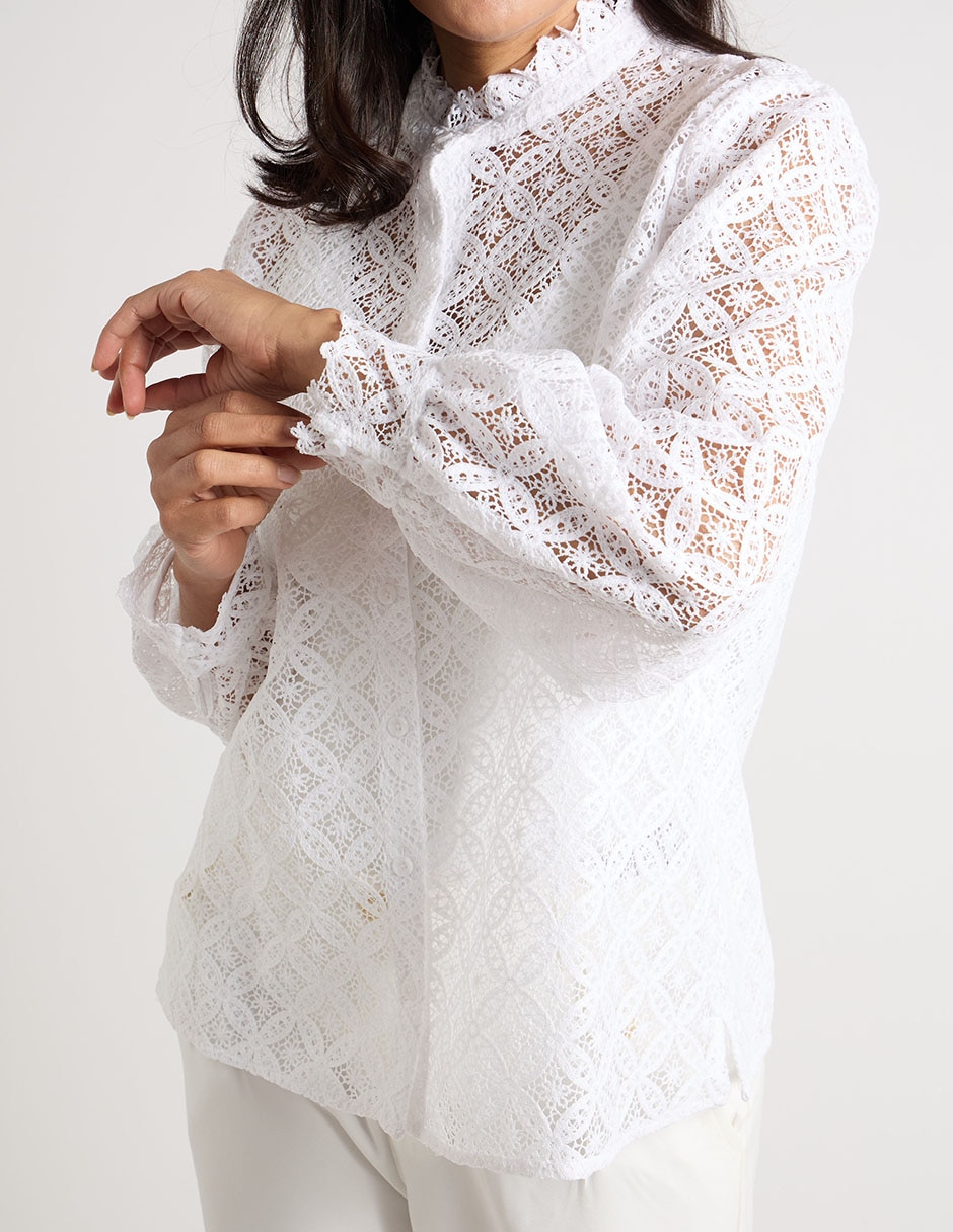 Blusa manga larga para mujer 4