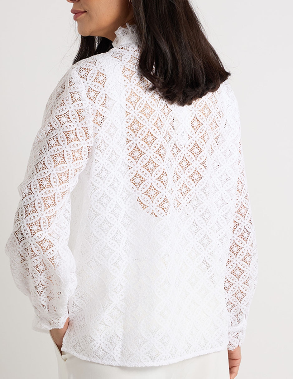 Blusa manga larga para mujer 5