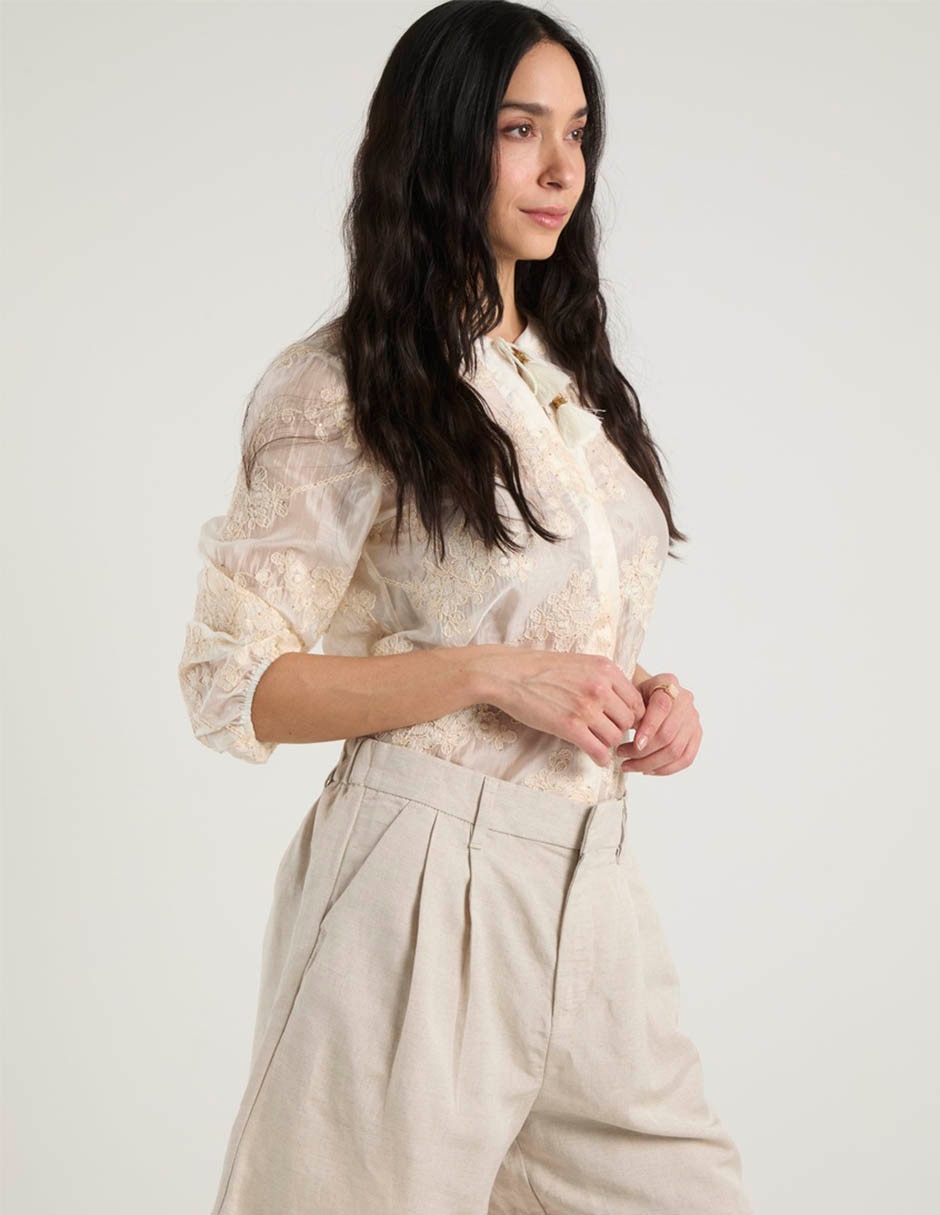 Blusa manga al codo para mujer 2
