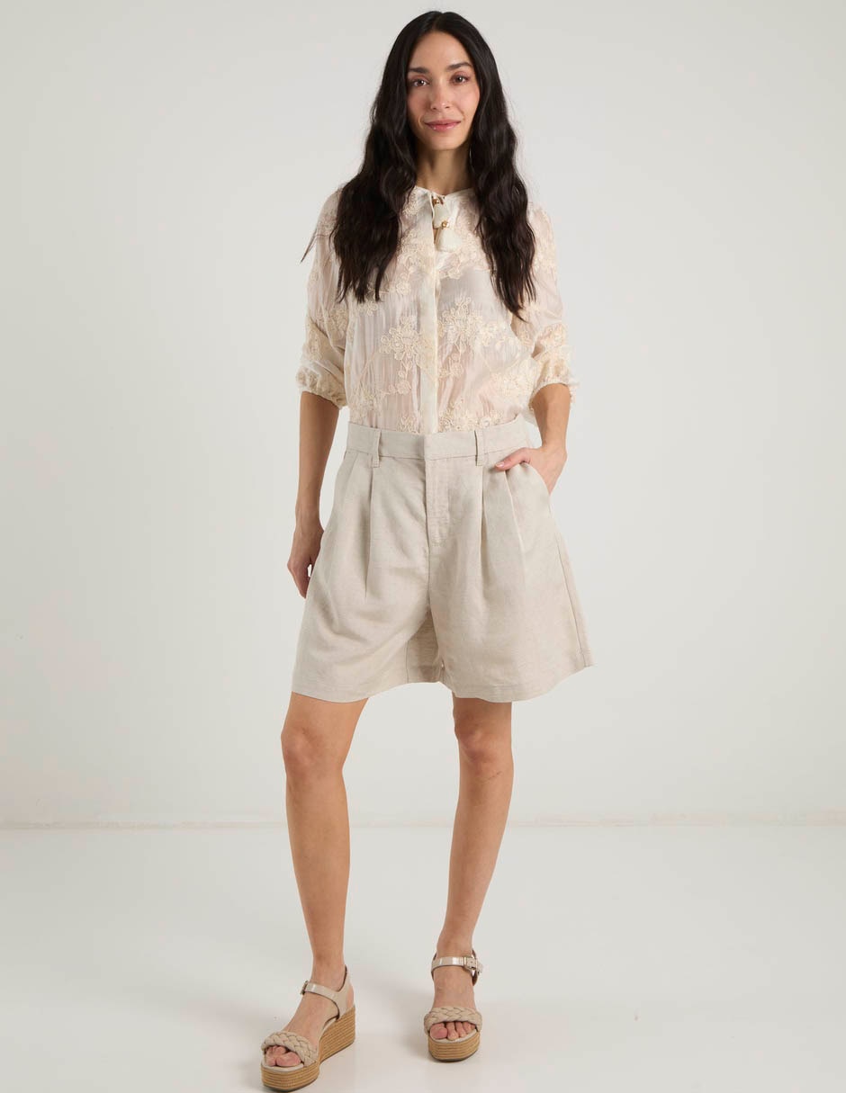 Blusa manga al codo para mujer 3