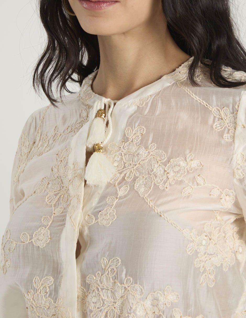 Blusa manga al codo para mujer 9