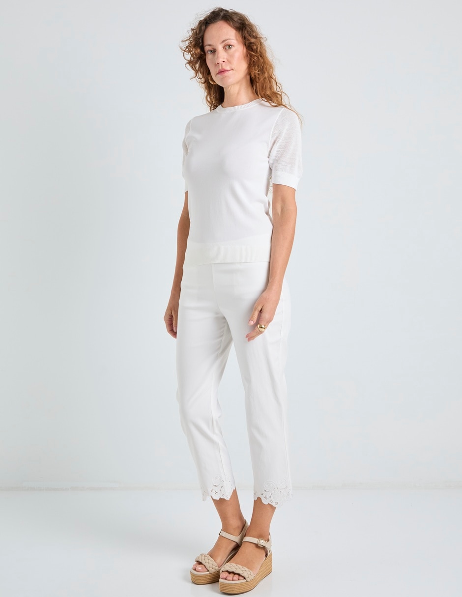 Pantalón capri slim para mujer 2