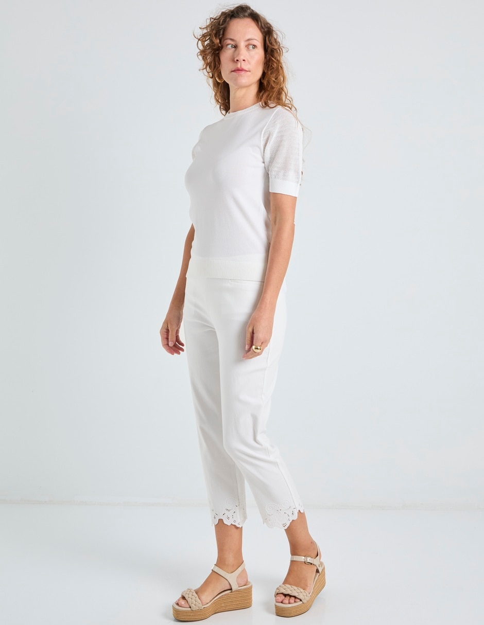 Pantalón capri slim para mujer 3