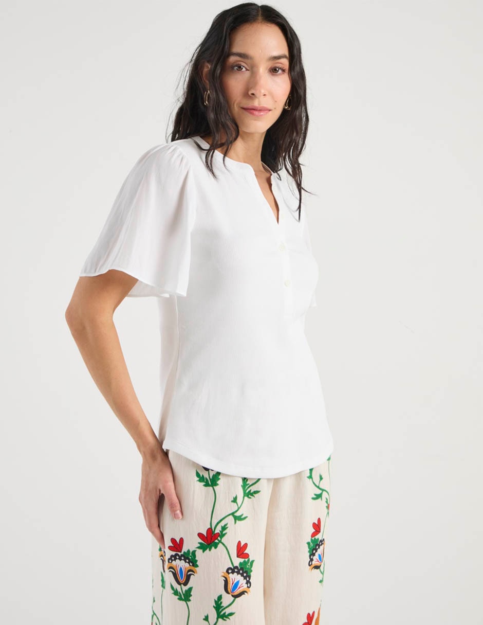 Blusa Chico's manga corta para mujer